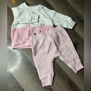 Carter's Pink and Gray Baby Outfit